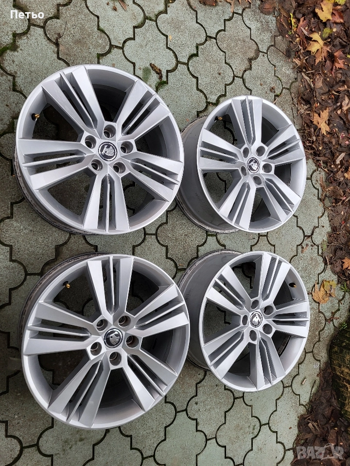 Оригинални джанти Skoda Octavia vRS, 18ки, 5x112, 57.1, ET51, 7.5J, снимка 1