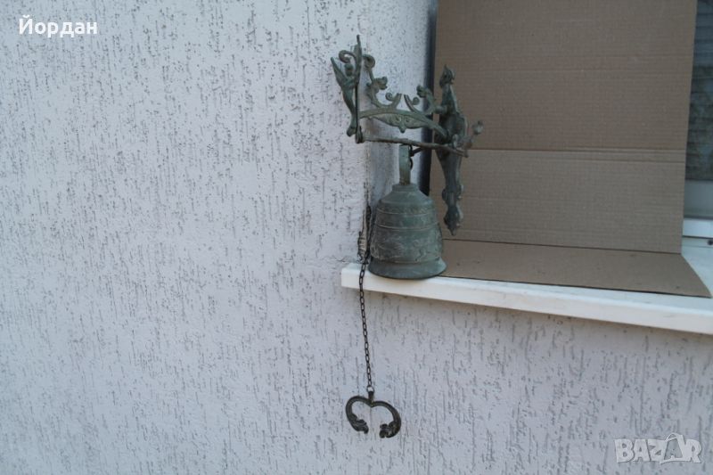 Масивна месингова камбанка за врата, снимка 1