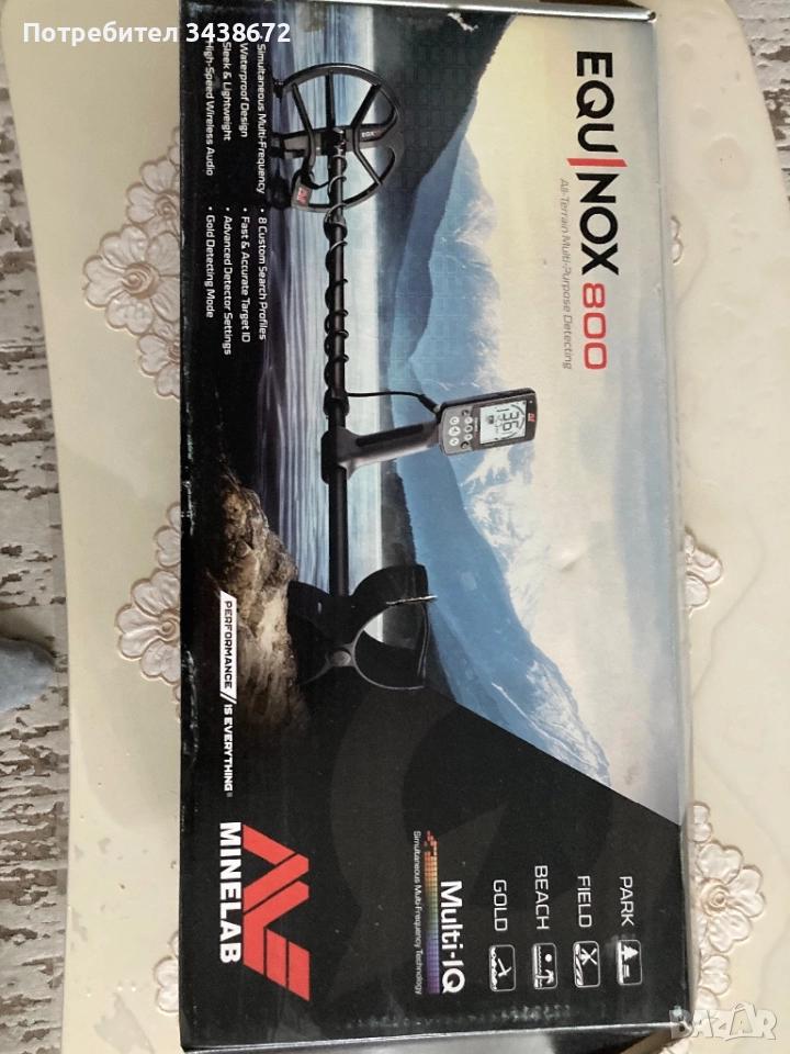 Металотърсач , металдетектор Minelab EQUINOX 800, снимка 1