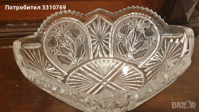 Красива кристална фруктиера. , снимка 1