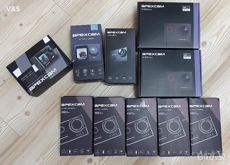 Apexcam 24MP 4K екшън камера EIS сензорен екран 40M водоустойчива подводна камера, широкоъгълна Х80, снимка 1