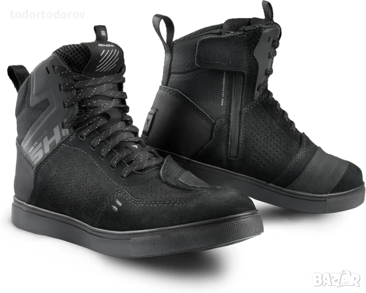 Мото кецове SHIMA REBEL BLACK 2.0 Vented, снимка 1