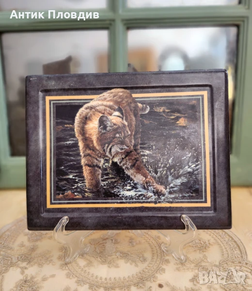 Керамична чиния „Gold Rush“ – John Seerey-Lester, The Bradford Exchange (1999), снимка 1