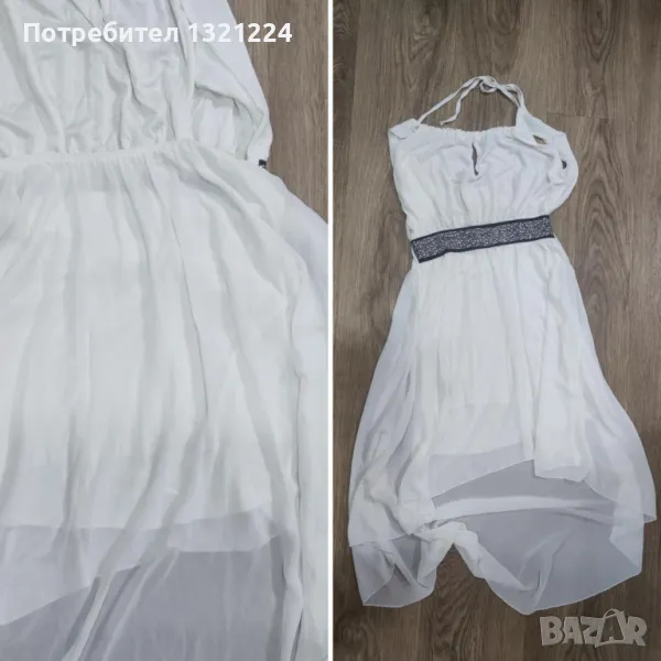 Ефирна, бяла рокля, като нова!, снимка 1