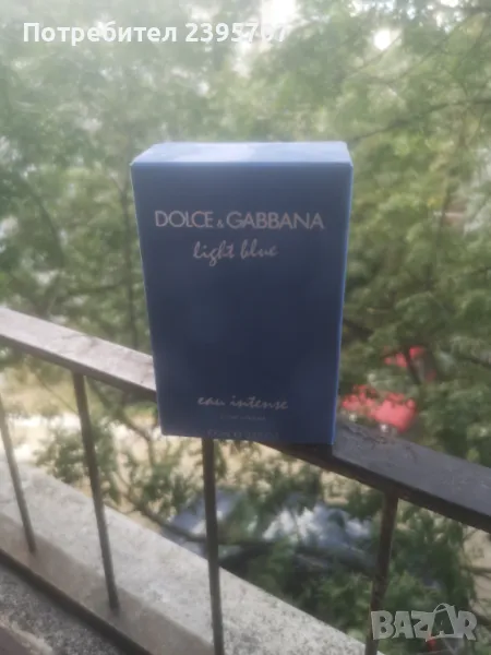 Опаковка Парфюм Dolce Gabbana light blue eau intense, снимка 1