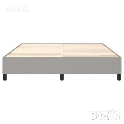 vidaXL Рамка за легло светлосива 180x200 см плат)SKU:3120878, снимка 1