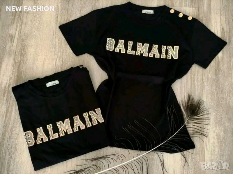 Дамски Памучни Тениски BALMAIN , снимка 1