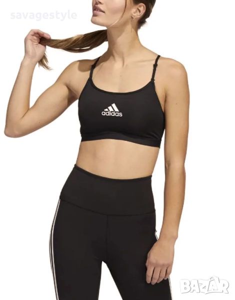 Спортно бюстие ADIDAS AeroReact Training Light Support Bra Black, снимка 1