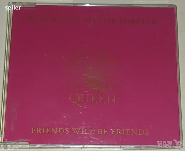 Queen ‎– Who Wants To Live Forever / Friends Will Be Friends Оригинален диск ,сингъл с 2 песни Два о, снимка 1