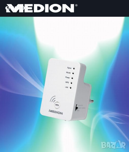 3 в 1 Репитер, Access point, Client, WiFi range extender Medion MD 86977, снимка 1