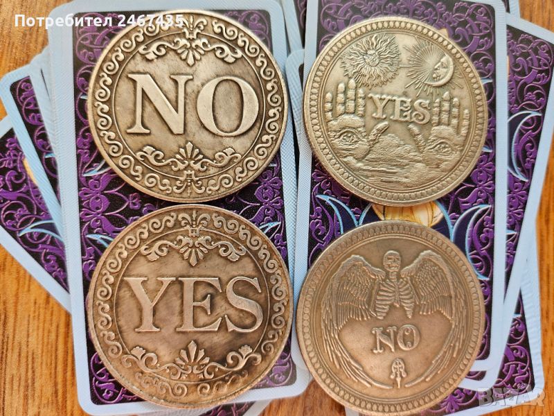 Таро карти мини и оракул монети новии, снимка 1