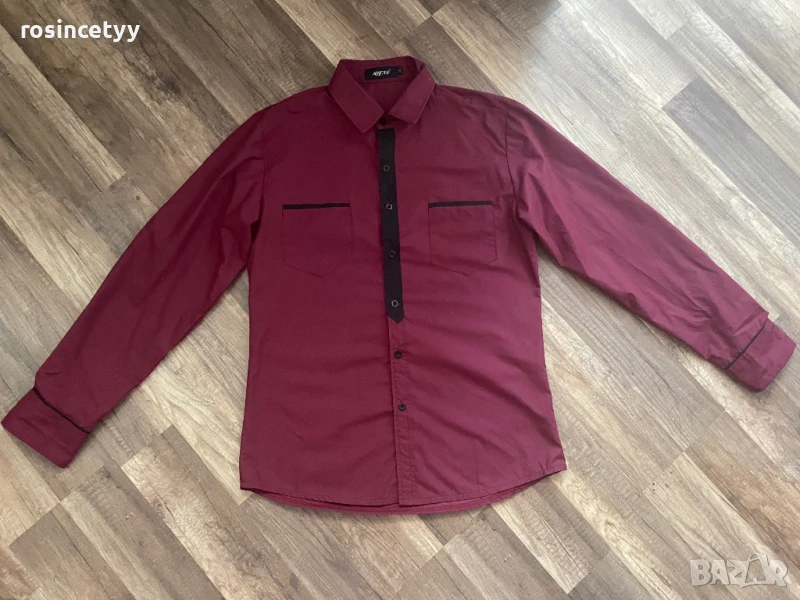 мъжка риза бордо, снимка 1