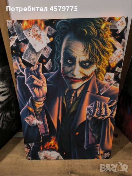 Светеща картина JOKER  ЖОКЕРА , снимка 1