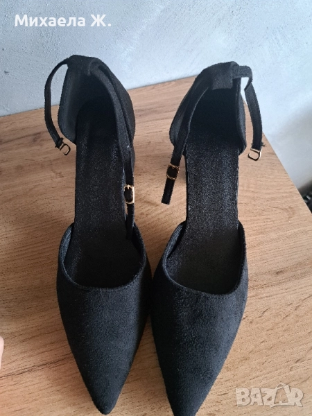 Нови дамски сандали велур 38 размер, снимка 1