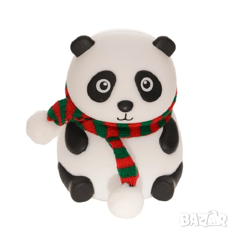 Нощна лампа Панда – силиконова LED лампа със смяна на цветовете