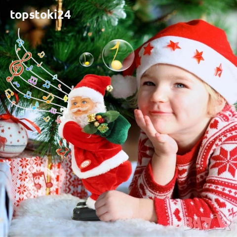 Танцуващ Дядо Коледа с музика и светлини – празнично настроение у дома, снимка 6 - Други стоки за дома - 52351990