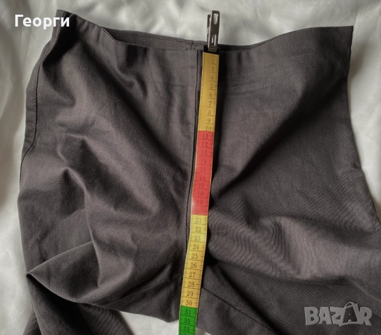 Тъмно кафяв панталон тип "клин", H&M, р-р 40, снимка 9 - Панталони - 54100548