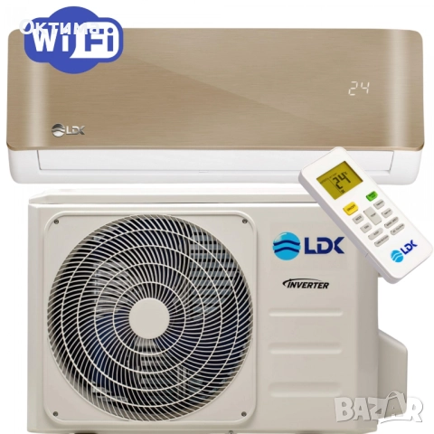 Инверторен стенен климатик LDK Deluxe Gold 16 300 BTU, клас A++, мощност 4,77 kW