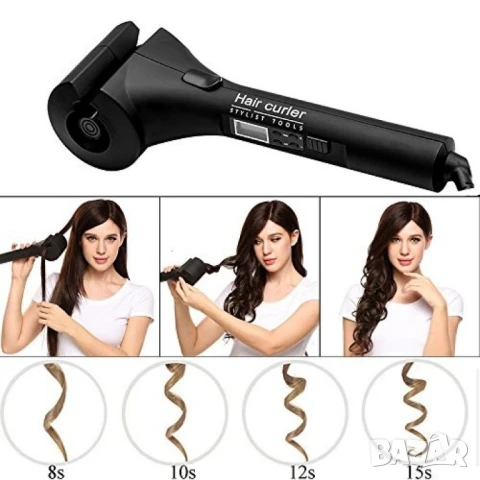 Високотехнологична керамична преса за къдрене на коса с LED дисплей