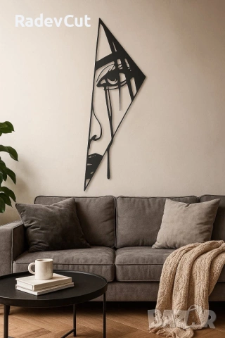 Метална стенна декорация – “Сълзи в геометрия”, снимка 3 - Картини - 53967537