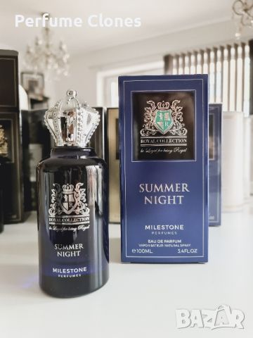  Унисекс Парфюм MILESTONE Summer Night 100ML EDP* Вдъхновен от Clive Christian Jump Up & Kiss Me , снимка 2 - Унисекс парфюми - 46083684