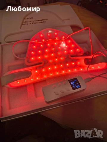 LED маска за светлинна терапия за шия и деколте , снимка 6 - Други - 53118803