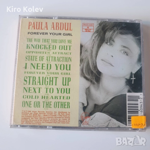Paula Abdul - Forever Your Girl cd, снимка 3 - CD дискове - 51751460