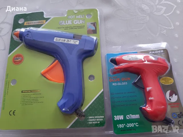 Пистолети за силикон /поялници за топло лепене/ със силиконова пръчка, снимка 7 - Други - 44732861