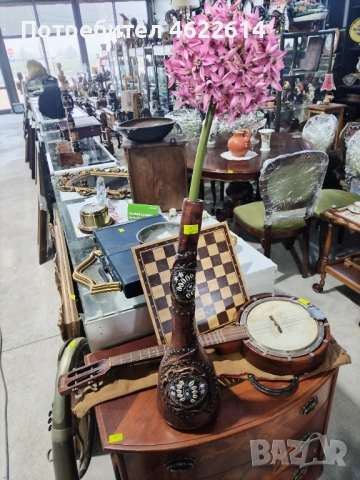 МНОГО КРАСИВА И ЕКТРАВАГАНТНА ВАЗА С ЦВЕТЕ , снимка 3 - Антикварни и старинни предмети - 52845324