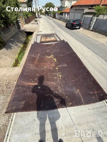 лист ламарина 219 / 378см за под на камионче -цена 300 лв или 153,39 евро - масивен лист , около 3мм, снимка 4 - Други - 51974912