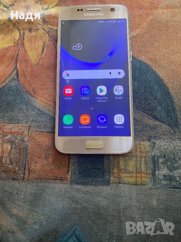 Samsung Galaxy S7 -32GB,Gold,зарядно, снимка 1 - Samsung - 46430272