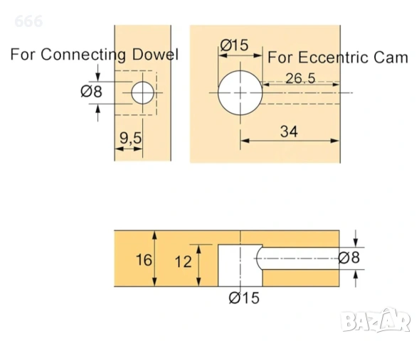 комплект мебелни сглобки , снимка 6 - Други стоки за дома - 53711641