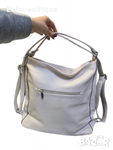 Стилна дамска чанта с предни джобове и минималистичен дизайн, снимка 10 - Чанти - 52173604