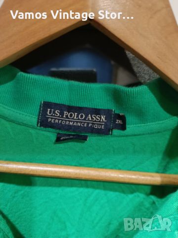U.S Polo Assn. Performance Pique Shirt - Мъжка Тениска С Яка, снимка 4 - Тениски - 45284658