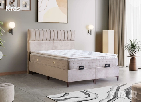 НОВ Тапициран сет (рамка, матрак, ракла) - 160/200см