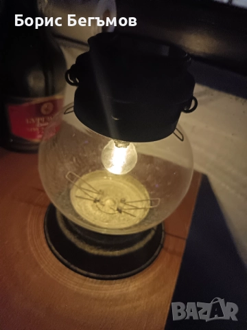 Ретро лампа, снимка 3 - Настолни лампи - 52227506