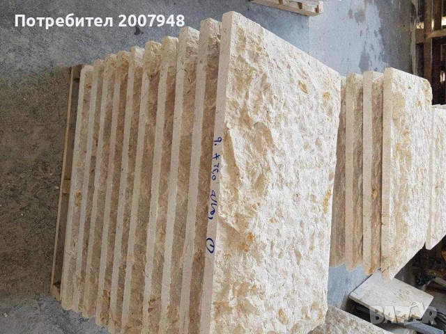 Мрамор Глиц Беж 2х60х30 Промоция - 42 лв.м2 с ДДС, снимка 3 - Строителни материали - 51849070