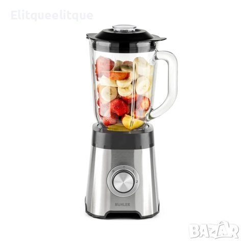 Блендер Muhler, 500W, 1.5 л, стъклена кана, снимка 5 - Блендери - 52331506