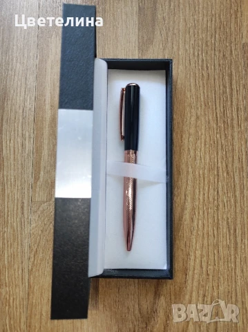 Метална химикалка OLIMP с медни акценти в кутия, снимка 3 - Други - 51079428