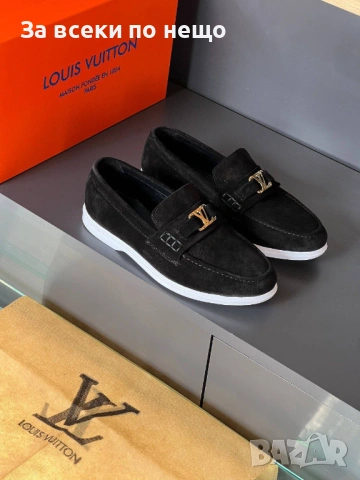 Louis Vuitton Мъжки Ежедневни Обувки Естествена кожа Луис Витон - Налични Различни Цветове Код E1279, снимка 12 - Ежедневни обувки - 53756280