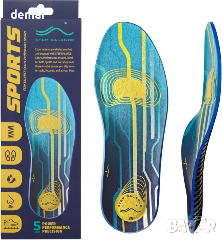 Спортни стелки – Висококачествена ортопедична опора за свода (UK 7/EU 40)