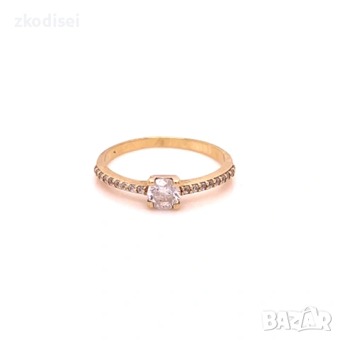 Златен дамски пръстен 1,47гр. размер:51 14кр. проба:585 модел:37774-5