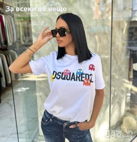 Дамска тениска DSQUARED2👚Дамска блуза с къс ръкав Дискуаред2 Код LFS16, снимка 2 - Тениски - 46775368