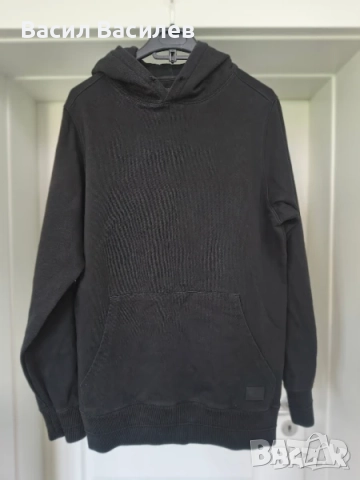 Черен суичър FLANNELS - S размер