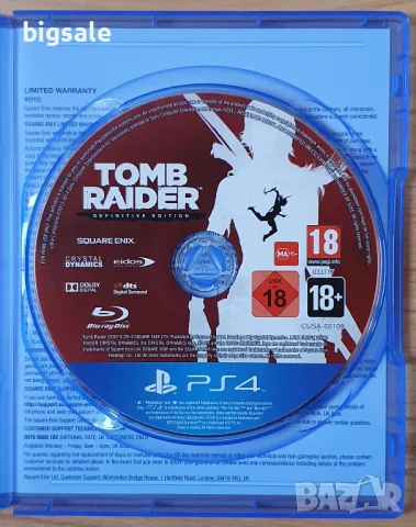 Tomb Raider Definitive Edition PS4 Playstation 4 Плейстейшън 5 PS5 TR, снимка 3 - Игри за PlayStation - 47895564