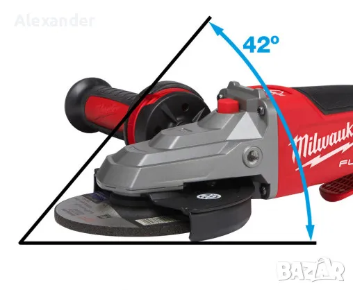 Акумулаторен ъглошлайф Milwaukee, снимка 2 - Други инструменти - 48556410