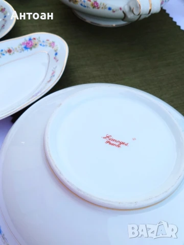 Порцеланов сервиз за хранене -Limoges France , снимка 7 - Сервизи - 50557170