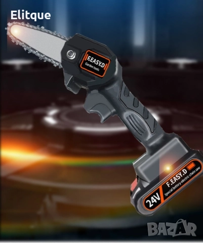 15см - Ръчен електрически верижен трион от закалена стомана с Две батерии !, снимка 6 - Друга електроника - 52606624