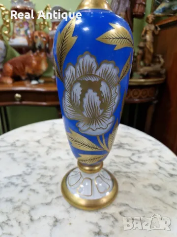 Чудесна рядка антикварна колекционерска ваза Бохемия , снимка 8 - Вази - 50263076