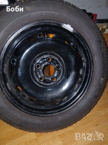 5×100 57.1ц.о.15цола с гуми на тях 195 5515, снимка 6 - Гуми и джанти - 52341942